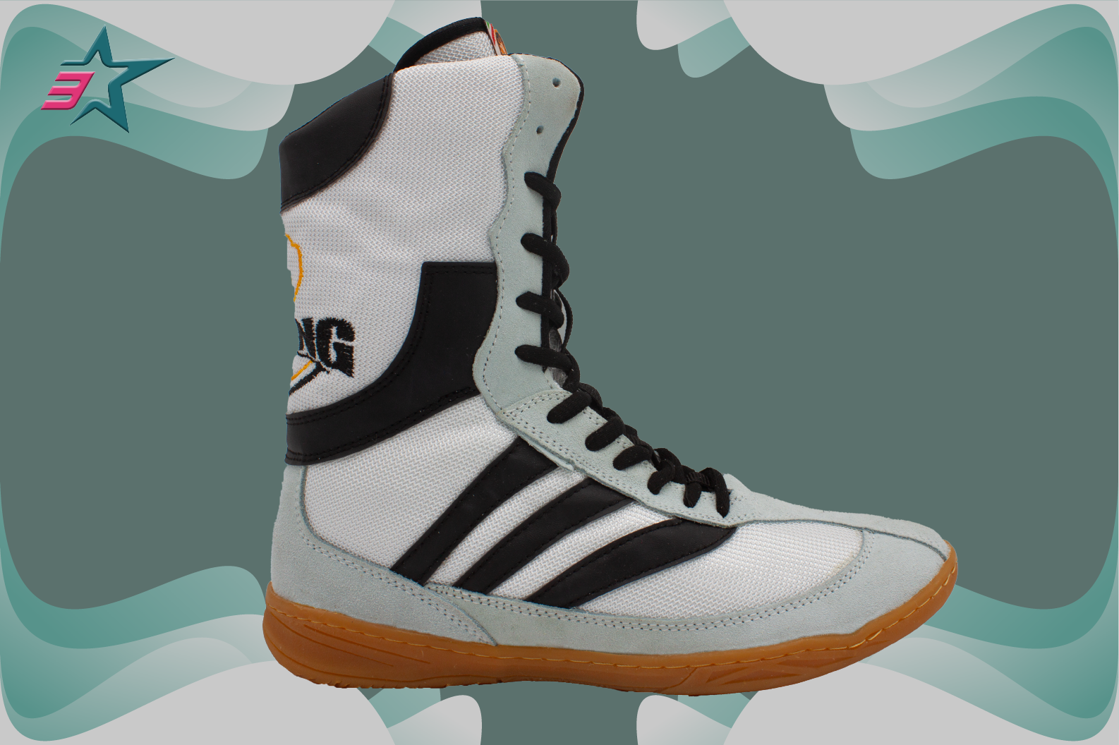 Adidas boxing shoes with dual-density rubber soles 3setareh Shoes