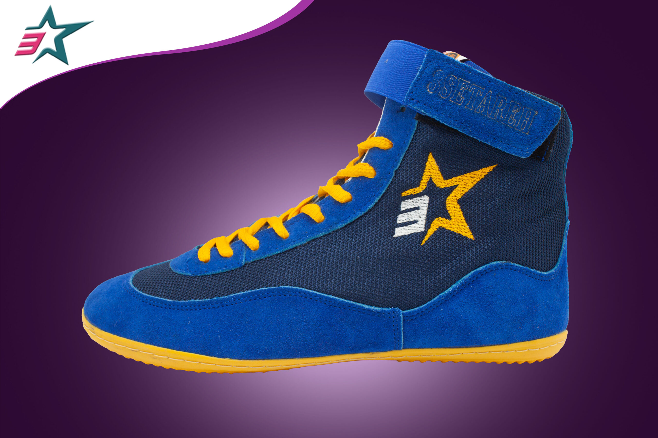 Three-star wrestling shoes (3setareh) navvy blue Three-star wrestling shoes (3setareh)